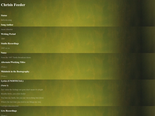 songshelvetiachrisisfeeder screenshot