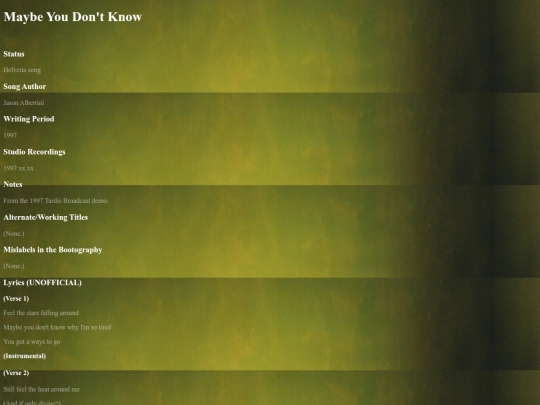 songshelvetiamaybeyoudontknow screenshot