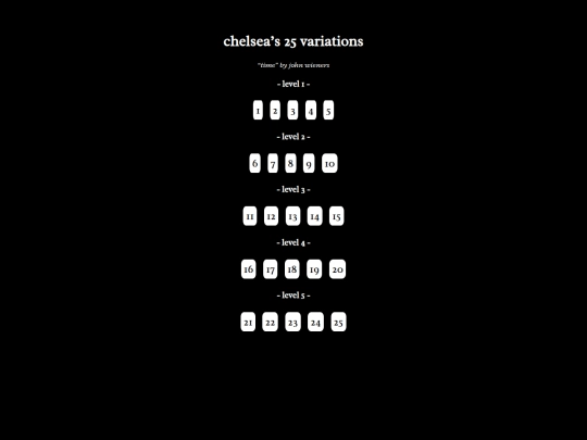 25-variations-index screenshot