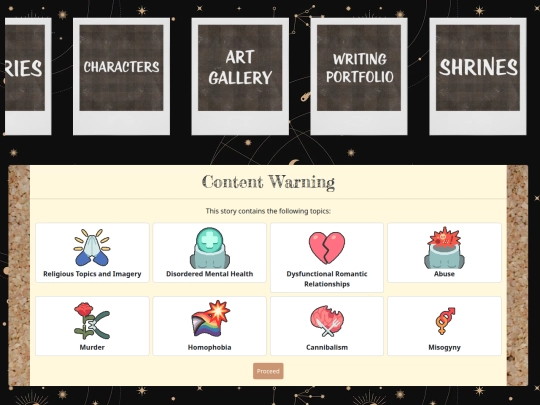 projects/desires/sacrament/warning screenshot