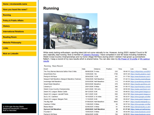 running screenshot