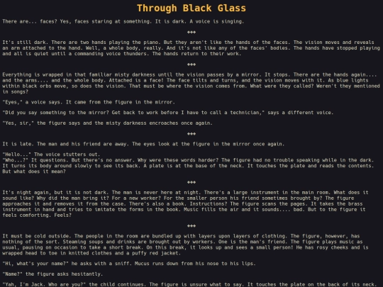 writings/black_glass screenshot
