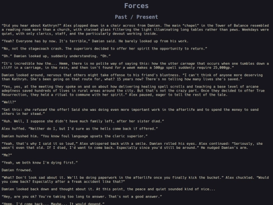 writings/forces screenshot