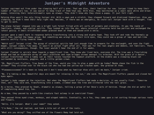 writings/juniper screenshot