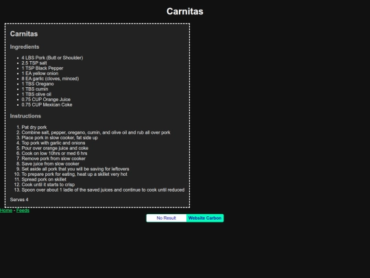 Carnitas screenshot