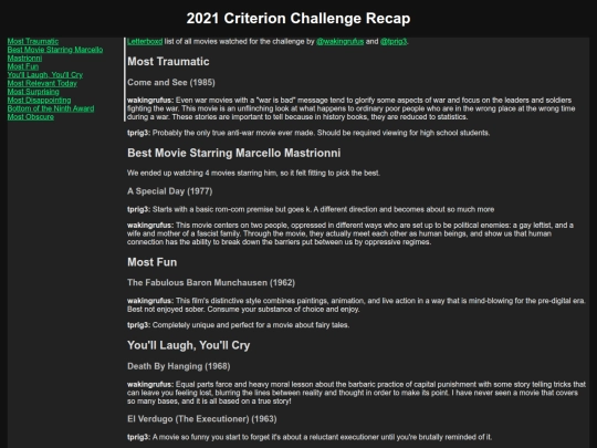 criterion-2021 screenshot