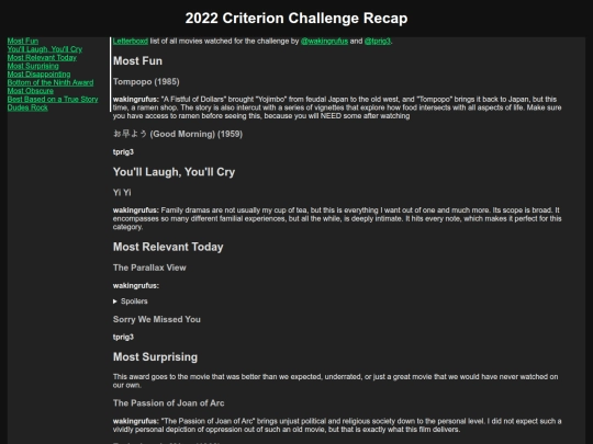 criterion-2022 screenshot