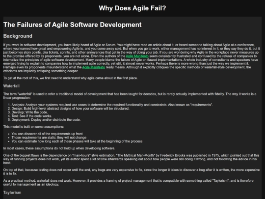 fail-agile screenshot