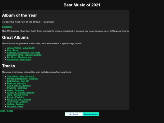 music-2021 screenshot