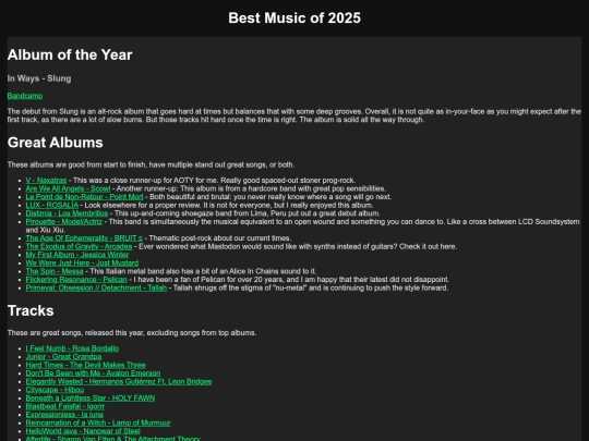 music-2025 screenshot
