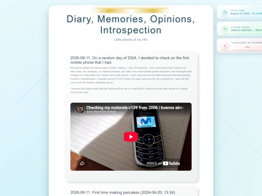 diary screenshot