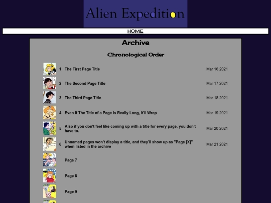 archive screenshot