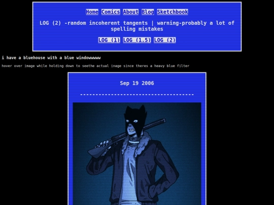 Blog screenshot
