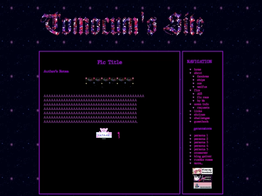fics/FICTEMPLATE screenshot