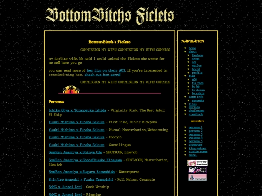 fics/bottombitch/directory screenshot