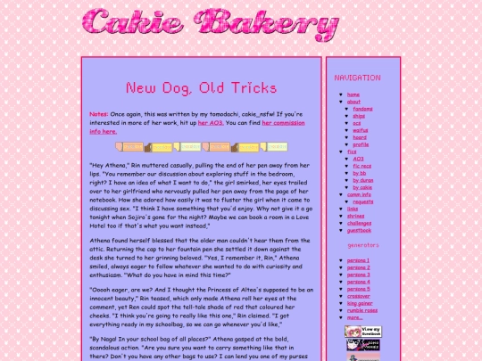 fics/cakiebakery/rinthenapuppy screenshot