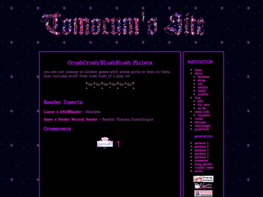 fics/crushcrush/ficlets screenshot