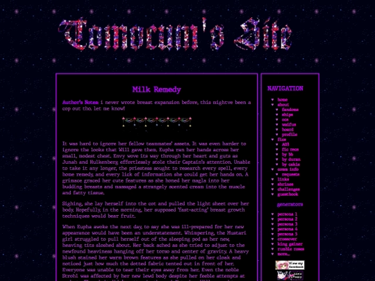 fics/metaphor/ficlets/milkremedy screenshot
