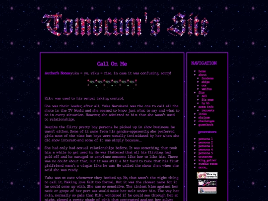 fics/persona/callonme screenshot
