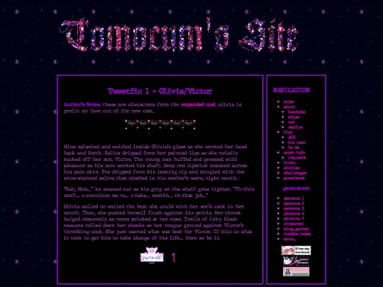 fics/sdv/ficlets/oliviavictor screenshot
