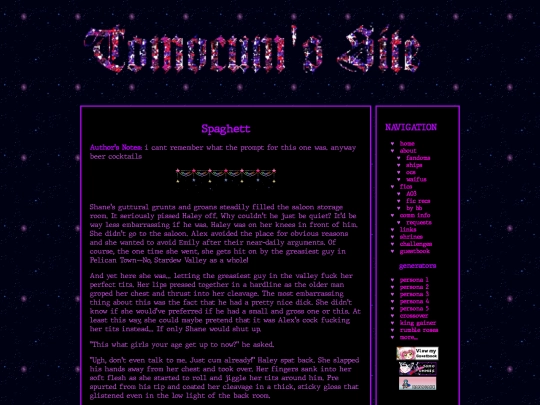fics/sdv/ficlets/shanehaley screenshot