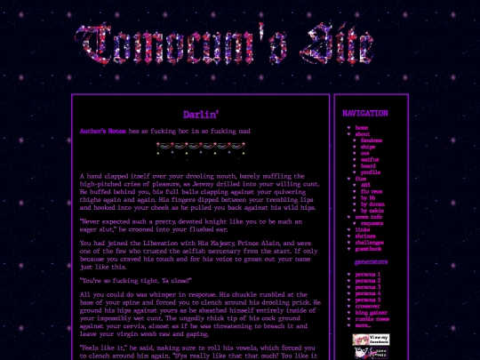 fics/unicornoverlord/darlin/darlin1 screenshot