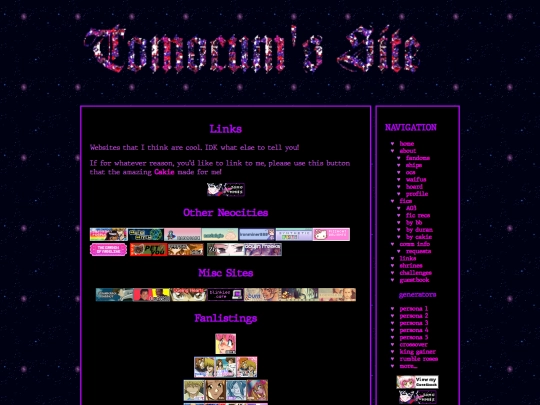 links screenshot