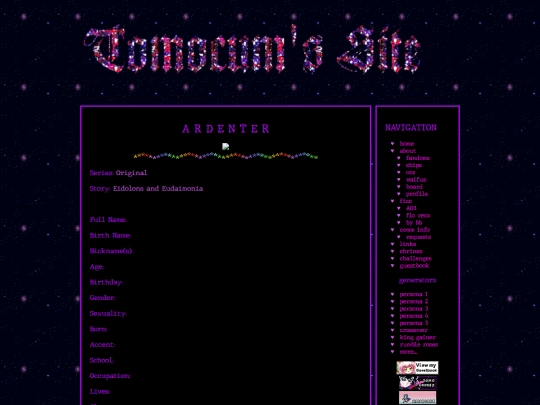 ocs/eidolonsandeudaimonia/ardenter screenshot