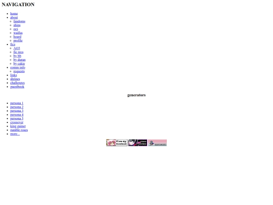 sections/nav screenshot