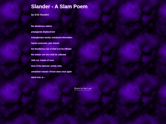 Slander screenshot