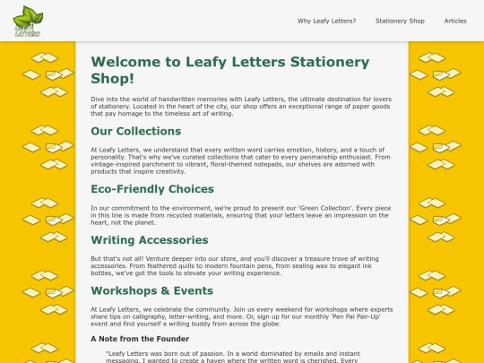 layouts/lettershoplayout screenshot