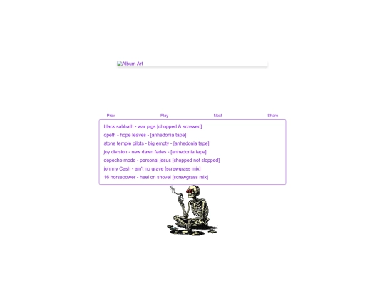 tracks/player screenshot
