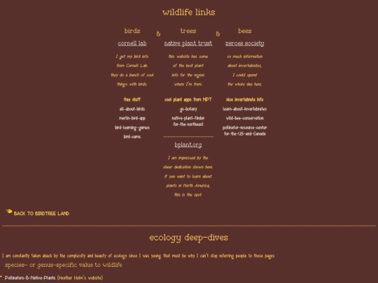 links screenshot