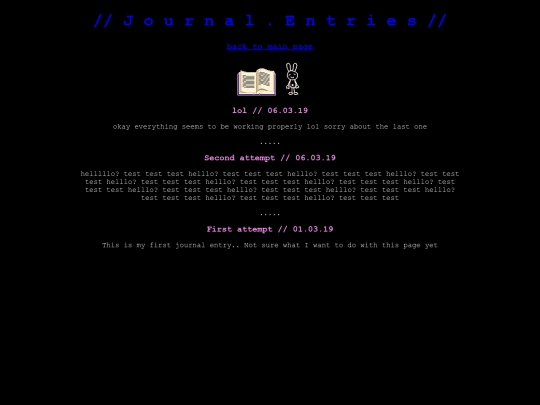 entries screenshot