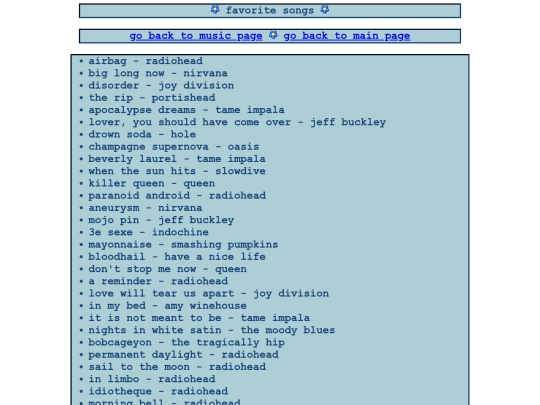 songs screenshot