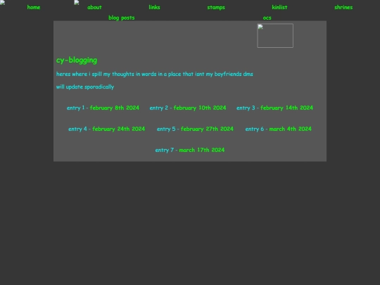 blog screenshot