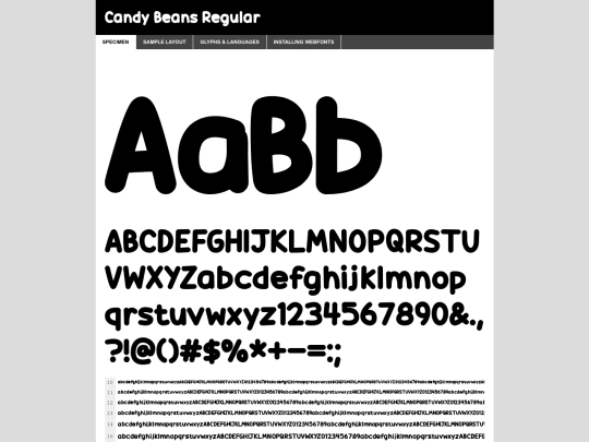 webfontkit-20240717-161013/candy_beans-demo screenshot