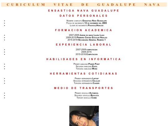 curriculum screenshot