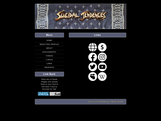 links screenshot