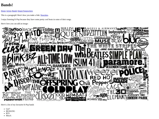 bands screenshot