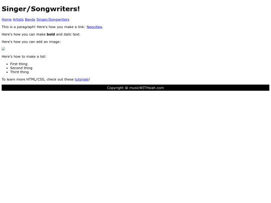 singersongwriters screenshot