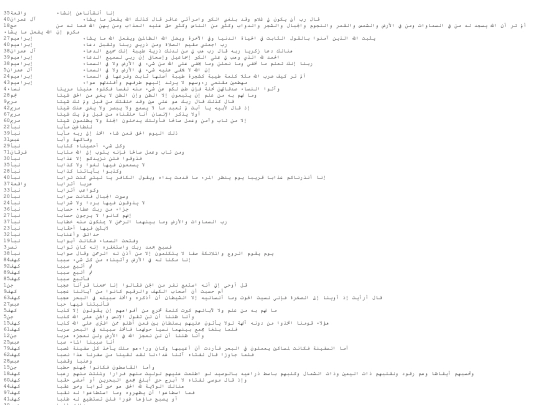 GENRE1/2upCLICHES__quran-sans-teshkeel-RHYMEsorted-windows-1256 screenshot