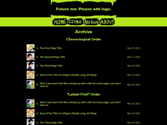 web01/archive screenshot