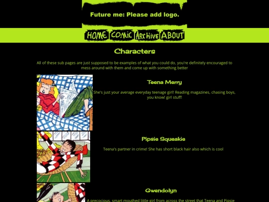 web01/characters screenshot
