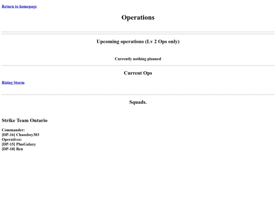 operations screenshot