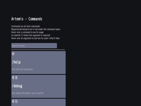 index screenshot