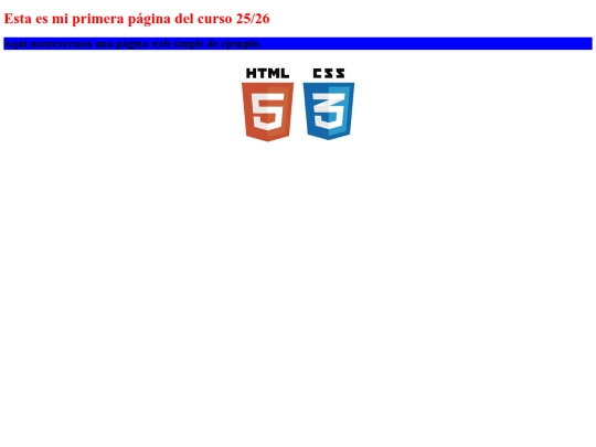 Página Primer Dia screenshot