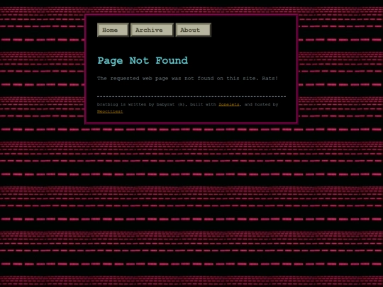 bratblog/not_found screenshot