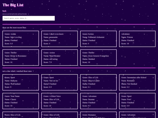 html/popouts/list screenshot