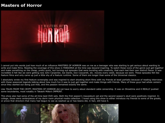 Television Terrors/mastersofhorror screenshot